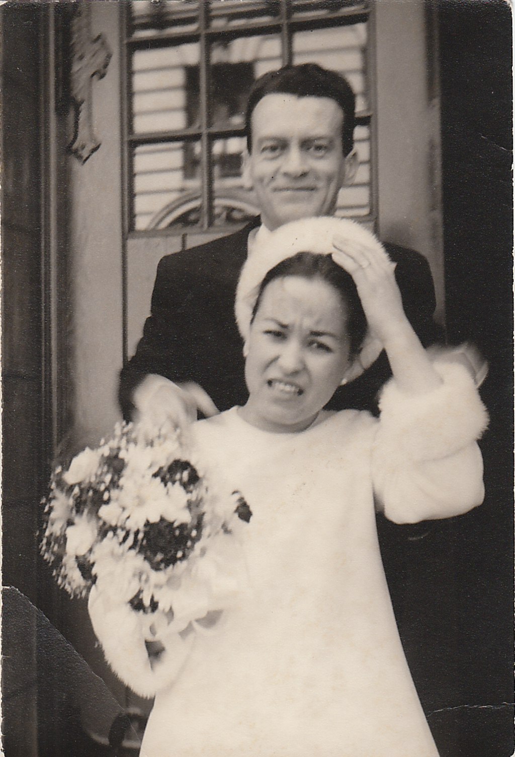 My Parents at their Wedding in the 1960's