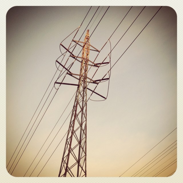 Orange kiss / sunrise caresses / powerlines. Haikumages