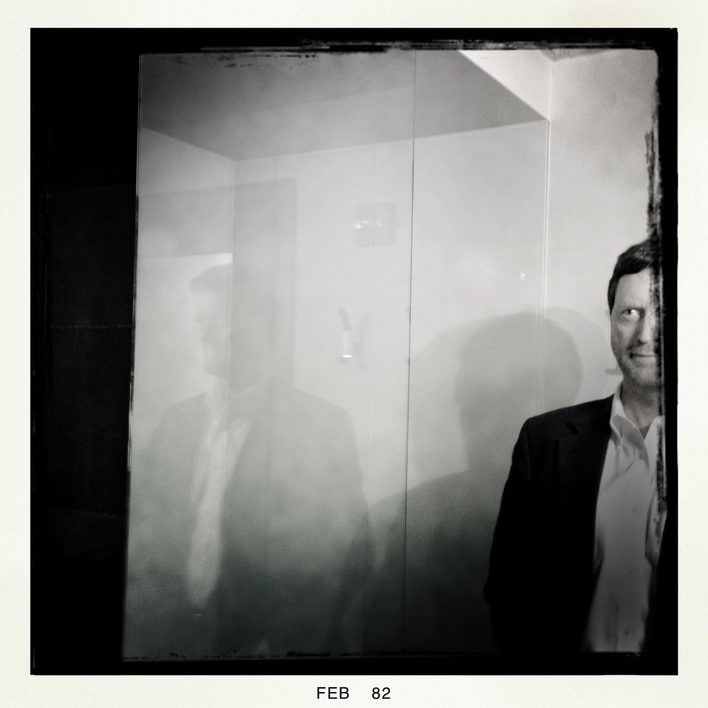 While you spoke / one of my selves moved / off to watch. Haikumages