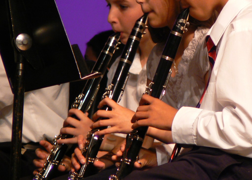 School concert / should a clarinet / squeak like that? Haikumages