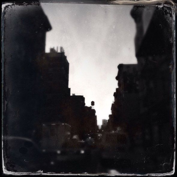 A chill wind / that blew nobody / any good. Haikumages