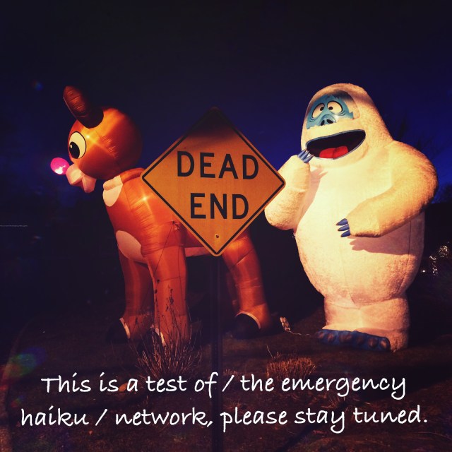 haiku, haikumages, haikugrams, poem, poetry, emergency, network, stay tuned / haikumages