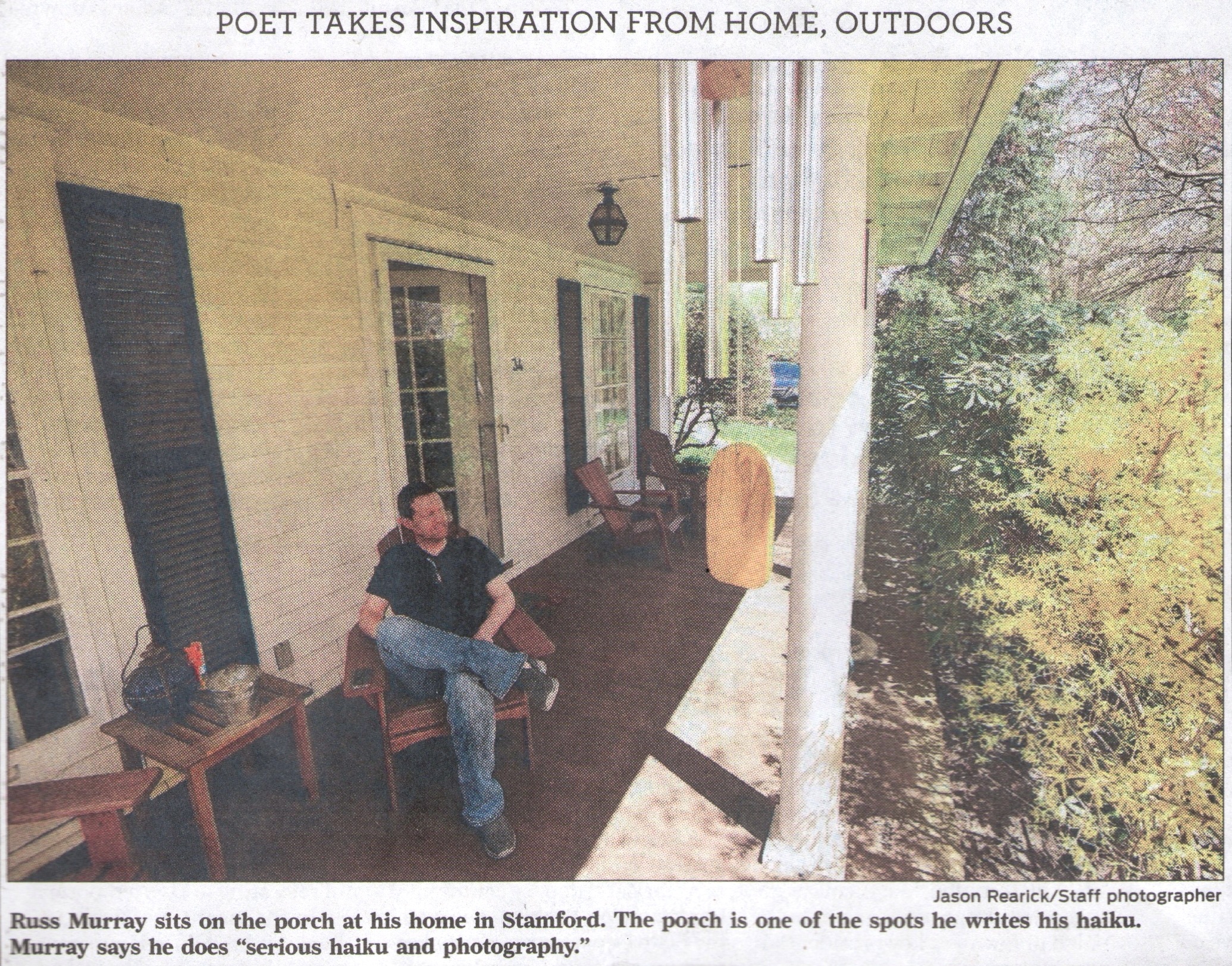 Haikumages - Russ Murray - in the Stamford Advocate Newspaper