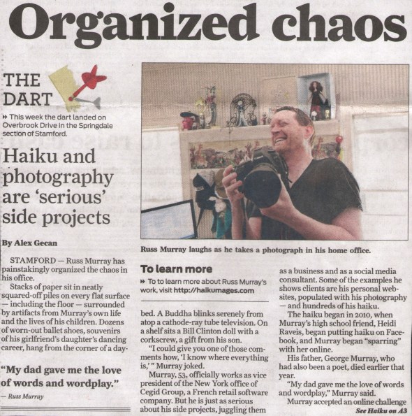 Haikumages - Russ Murray - in the Stamford Advocate Newspaper