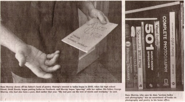 Haikumages - Russ Murray - in the Stamford Advocate Newspaper