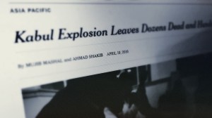 NYT - Kabul Afghanistan - 4/19/2016
