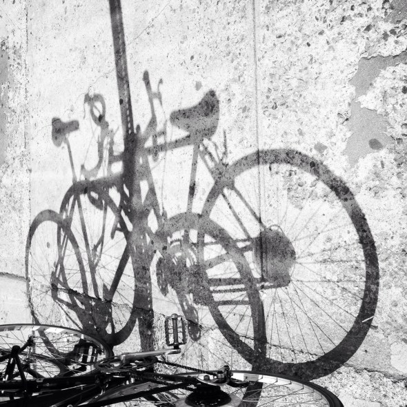 Bicycles / two of them may cast / one shadow. // haiku - micropoetry - haikumages