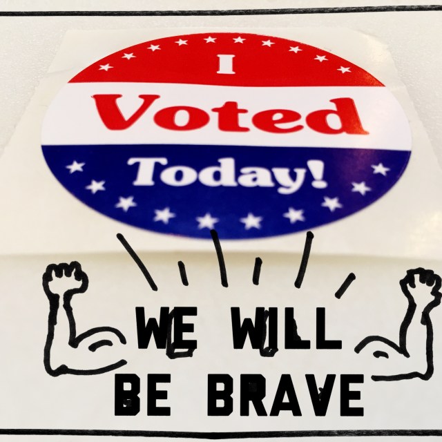Flip levers / fill ovals, make choice / feel power. // haiku - micropoetry - haikumages