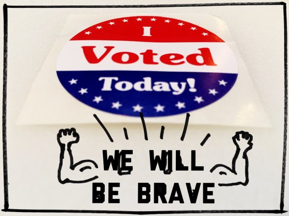 Flip levers / fill ovals, make choice / feel power. // haiku - micropoetry - haikumages