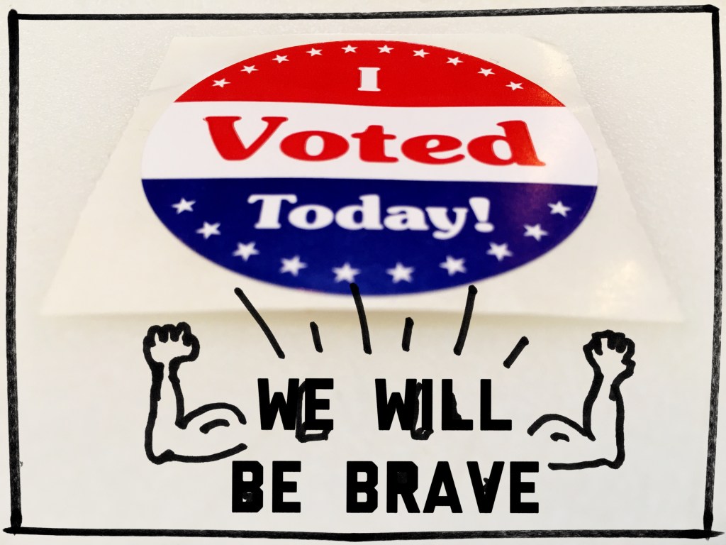 Flip levers / fill ovals, make choice / feel power. // haiku - micropoetry - haikumages