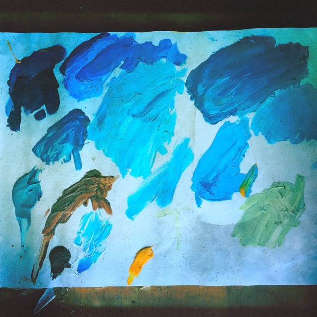 When he had the blues / he found solace in painting / now his palette's changed. // micropoetry - haiku - haikumages