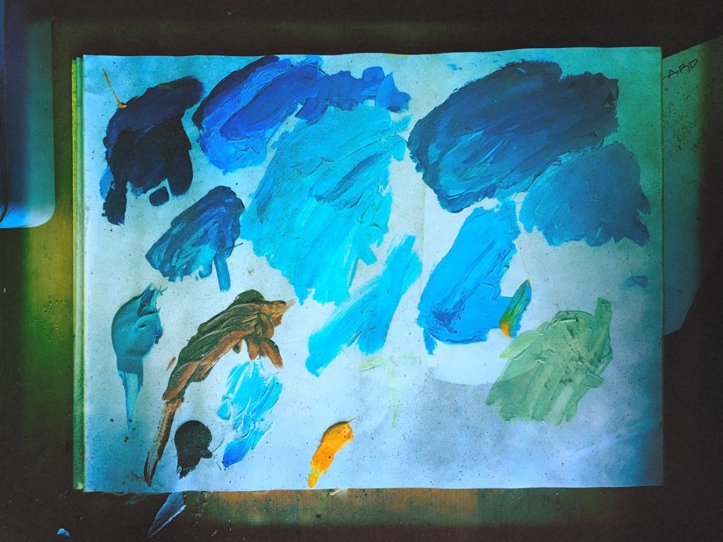 When he had the blues / he found solace in painting / now his palette's changed. // micropoetry - haiku - haikumages